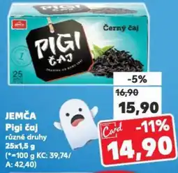 Kaufland JEMČA Pigi čaj nabídka