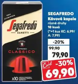 Kaufland SEGAFREDO Κάνονό kapsle nabídka