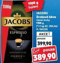 Kaufland JACOBS Zrnková káva nabídka
