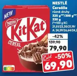 Kaufland NESTLÉ Cereálie nabídka