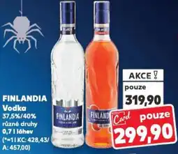 Kaufland FINLANDIA Vodka 37,5%/40% nabídka
