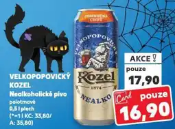Kaufland VELKOPOPOVICKÝ Kozel Nealkoholické pivo nabídka