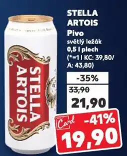 Kaufland STELLA ARTOIS Pivo nabídka