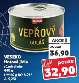 Kaufland VESEKO Hotové jídlo nabídka