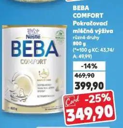 Kaufland BEBA COMFORT Pokračovací mléčná výživa nabídka