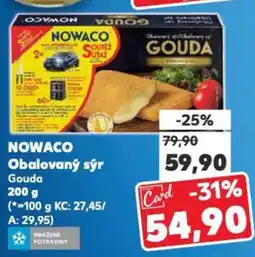Kaufland NOWACO Obalovaný sýr Gouda nabídka