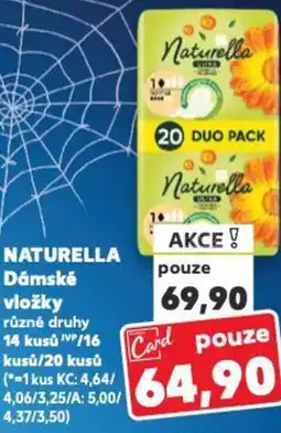 Kaufland NATURELLA Dámské vložky nabídka