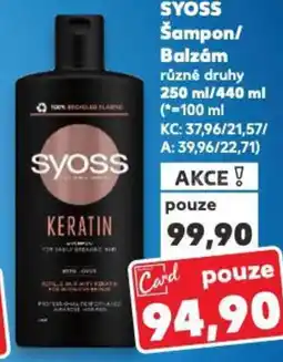 Kaufland SYOSS Šampon/ Balzám nabídka