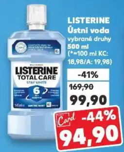 Kaufland LISTERINE Ústní voda vybrané druhy nabídka