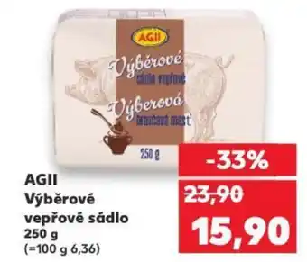 Kaufland AGII Výběrové vepřové sádlo nabídka