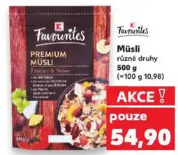 Kaufland Müsli různé druhy nabídka