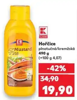 Kaufland Hořčice plnotučná/kremžská nabídka
