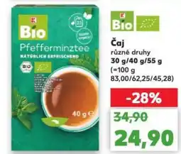 Kaufland Čaj různé druhy nabídka