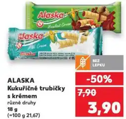 Kaufland ALASKA Kukuřičné trubičky s krémem nabídka