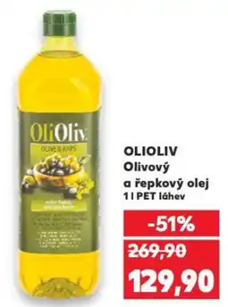 Kaufland OLIOLIV Olivový a řepkový olej nabídka