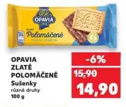 Kaufland OPAVIA ZLATÉ POLOMÁČENÉ Sušenky nabídka