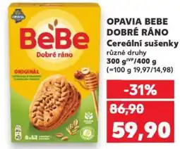 Kaufland Opavia bebe dobré ráno cereální sušenky nabídka