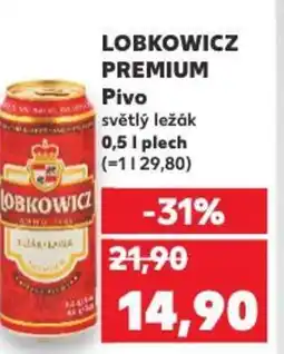 Kaufland LOBKOWICZ PREMIUM Pivo nabídka