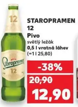 Kaufland STAROPRAMEN 12 Pivo nabídka