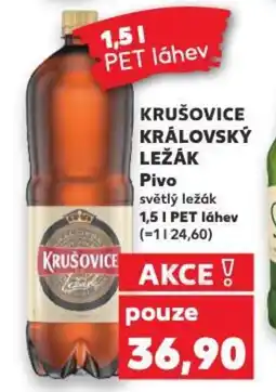 Kaufland KRUŠOVICE KRÁLOVSKÝ LEŽÁK Pivo nabídka