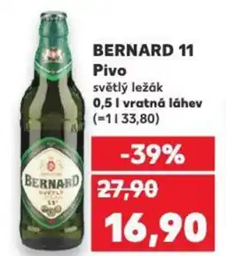 Kaufland BERNARD 11 Pivo světlý ležák nabídka