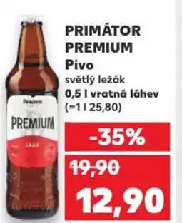 Kaufland PRIMÁTOR PREMIUM Pivo nabídka