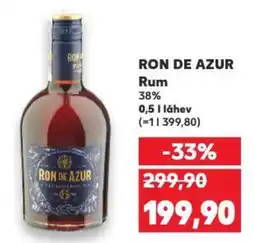 Kaufland RON DE AZUR Rum 38% nabídka