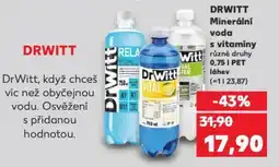 Kaufland DRWITT Minerální voda s vitaminy nabídka