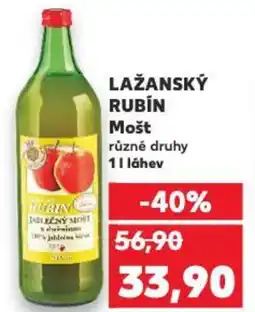 Kaufland LAŽANSKÝ RUBIN Mošt různé druhy nabídka