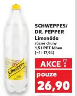 Kaufland SCHWEPPES/ DR. PEPPER Limonáda nabídka