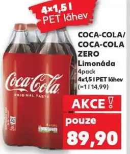 Kaufland COCA-COLA/ COCA-COLA ZERO Limonáda nabídka