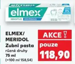 Kaufland ELMEX/ MERIDOL Zubní pasta nabídka