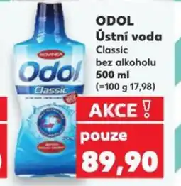 Kaufland ODOL Ústní voda Classic bez alkoholu nabídka