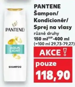 Kaufland PANTENE Šampon/ Kondicionér/ Sprej na vlasy nabídka