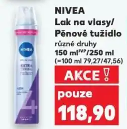 Kaufland NIVEA Lak na vlasy/ Pěnové tužidlo nabídka