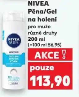 Kaufland NIVEA Pěna/Gel na holení pro muže nabídka