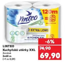 Kaufland LINTEO Kuchyňské utěrky XXL 2vrstvé nabídka