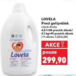 Kaufland LOVELA Prací gel/prášek nabídka