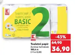 Kaufland Toaletní papír 2vrstvý, heřmánek nabídka