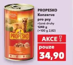 Kaufland PROPESKO Konzerva pro psy nabídka