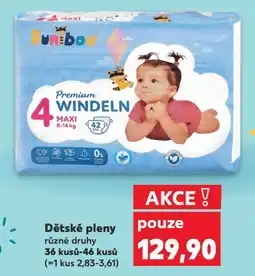 Kaufland Dětské pleny nabídka