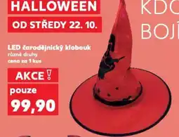 Kaufland LED čarodějnický klobouk nabídka