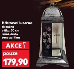 Kaufland Hřbitovní lucerna skleněná nabídka