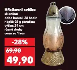Kaufland Hřbitovní svíčka skleněná nabídka