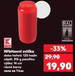 Kaufland Hřbitovní svíčka nabídka