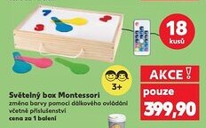 Kaufland Světelný box Montessori nabídka