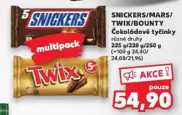 Kaufland SNICKERS/MARS/ TWIX/BOUNTY Čokoládové tyčinky nabídka