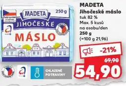 Kaufland MADETA Jihočeské máslo nabídka