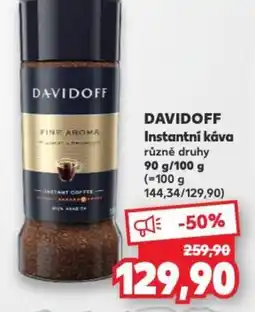 Kaufland DAVIDOFF Instantní káva nabídka