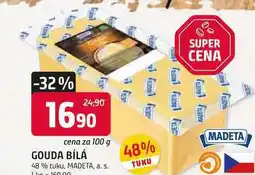 Trefa GOUDA BÍLÁ 48% tuku, 100g nabídka